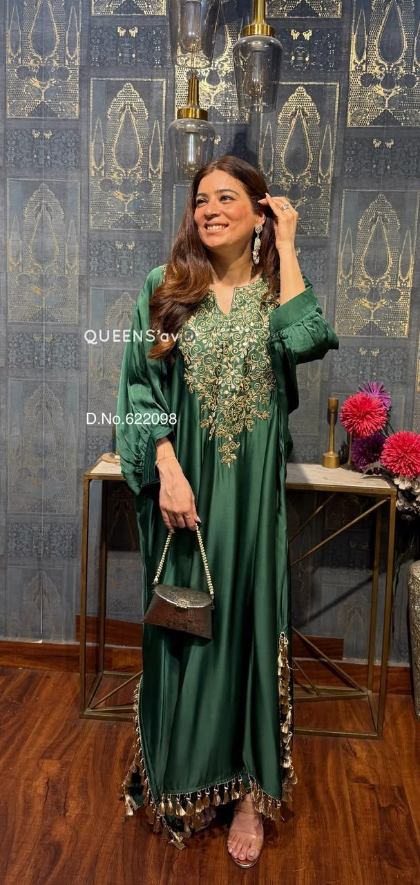 Hariyali Crepe Chogha Set