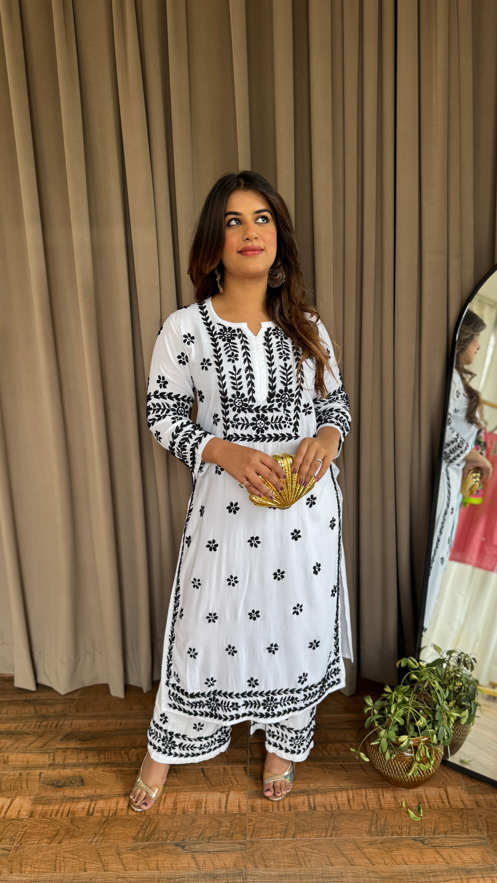 Masakali Chikankari Coord Set