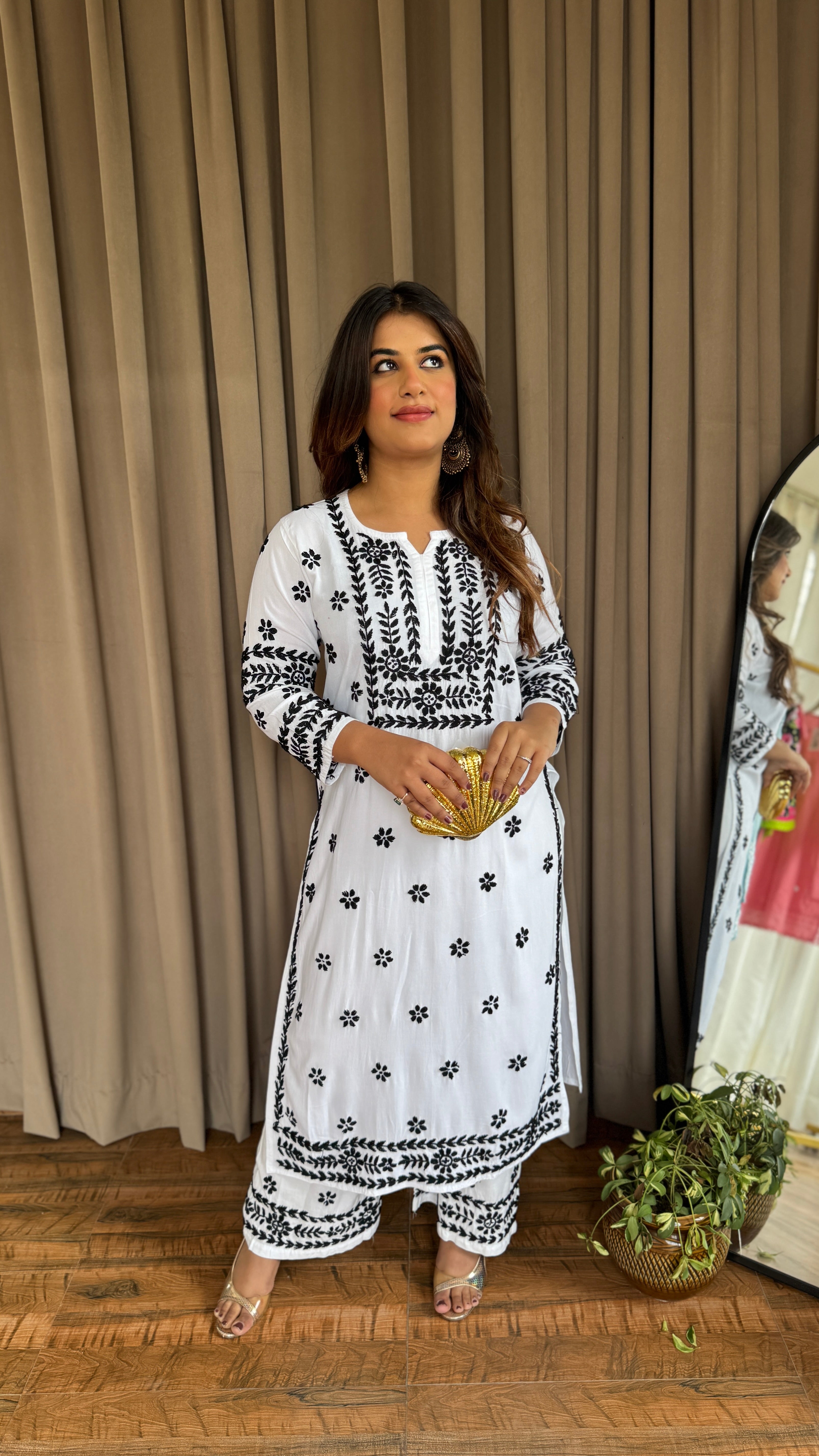 Masakali Chikankari Coord Set