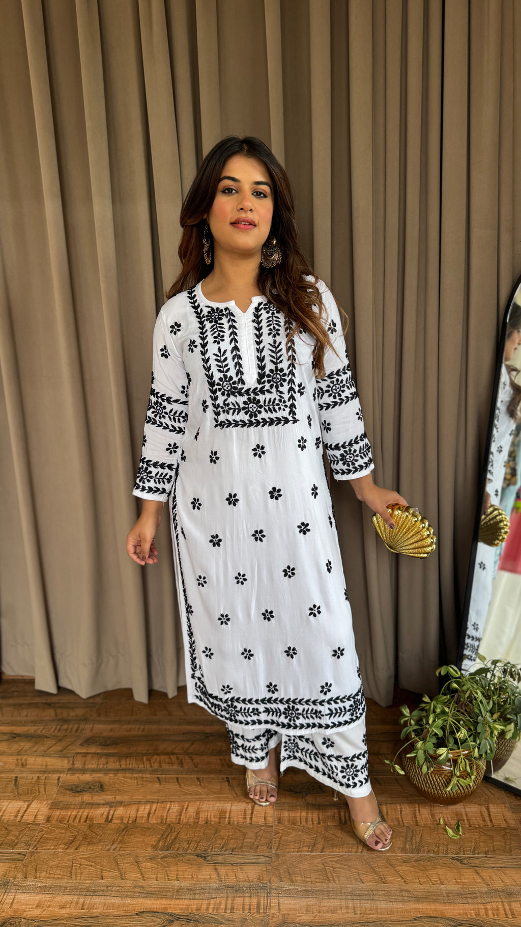 Masakali Chikankari Coord Set