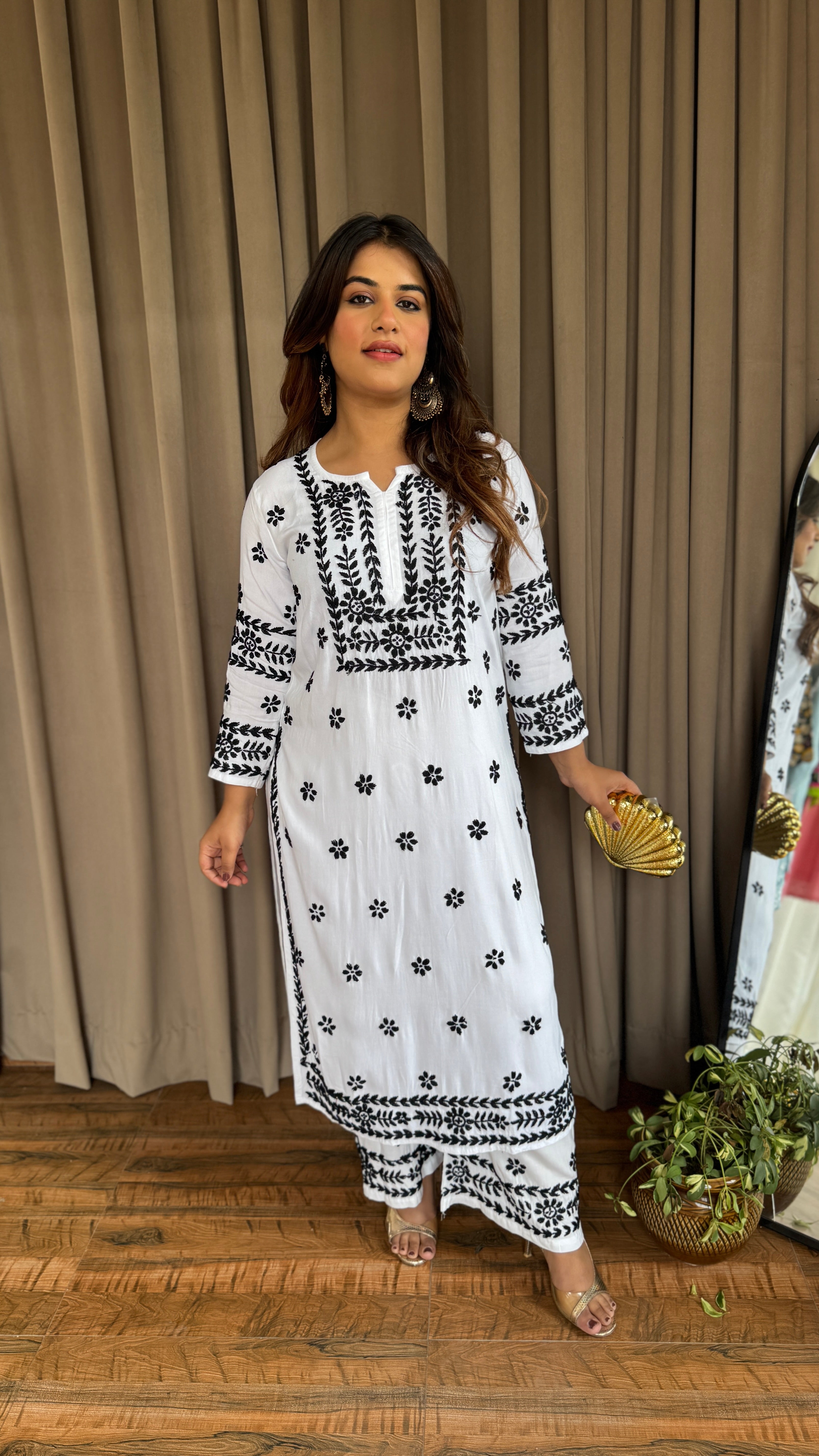 Masakali Chikankari Coord Set