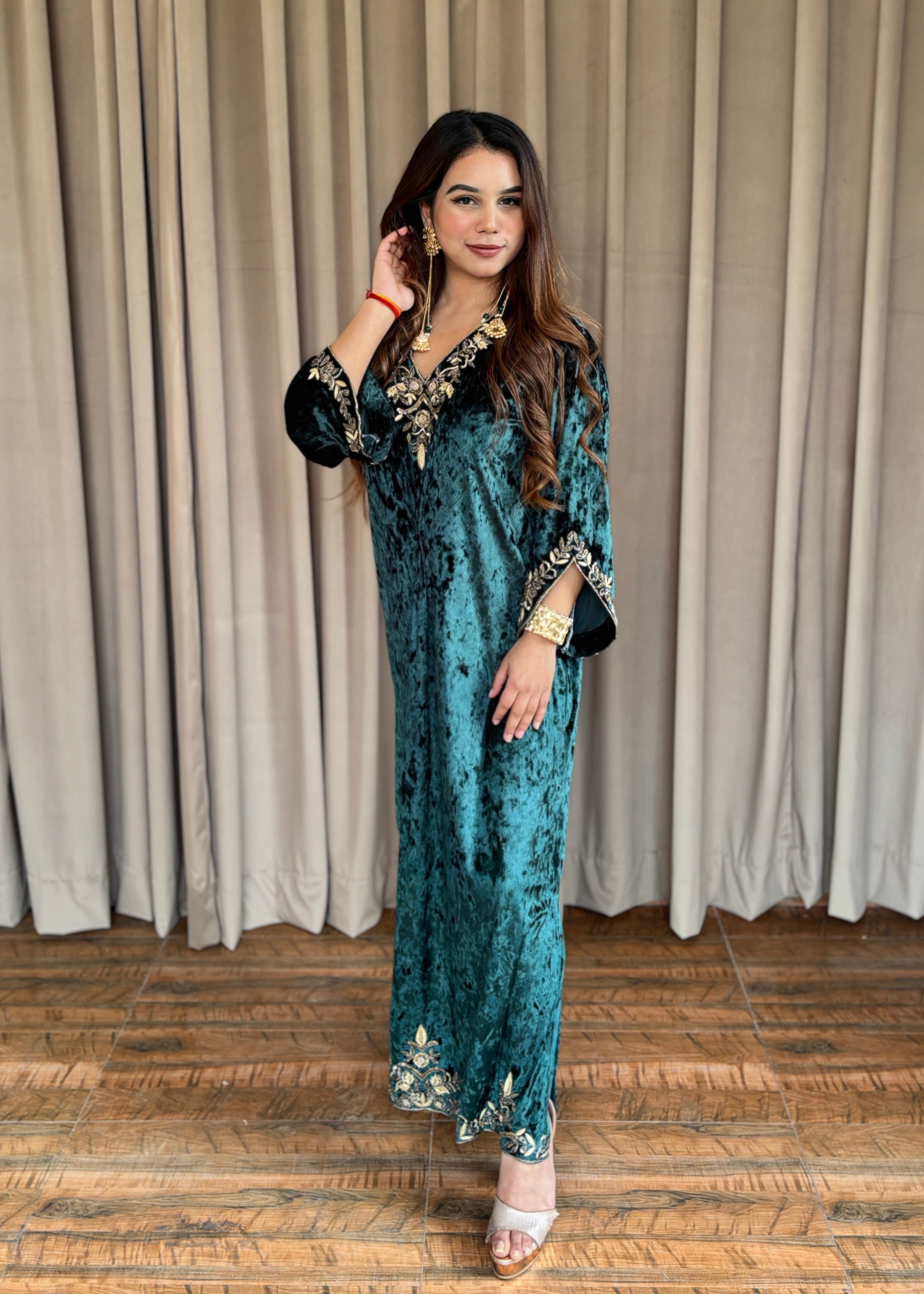 Ice Velvet Long Dress