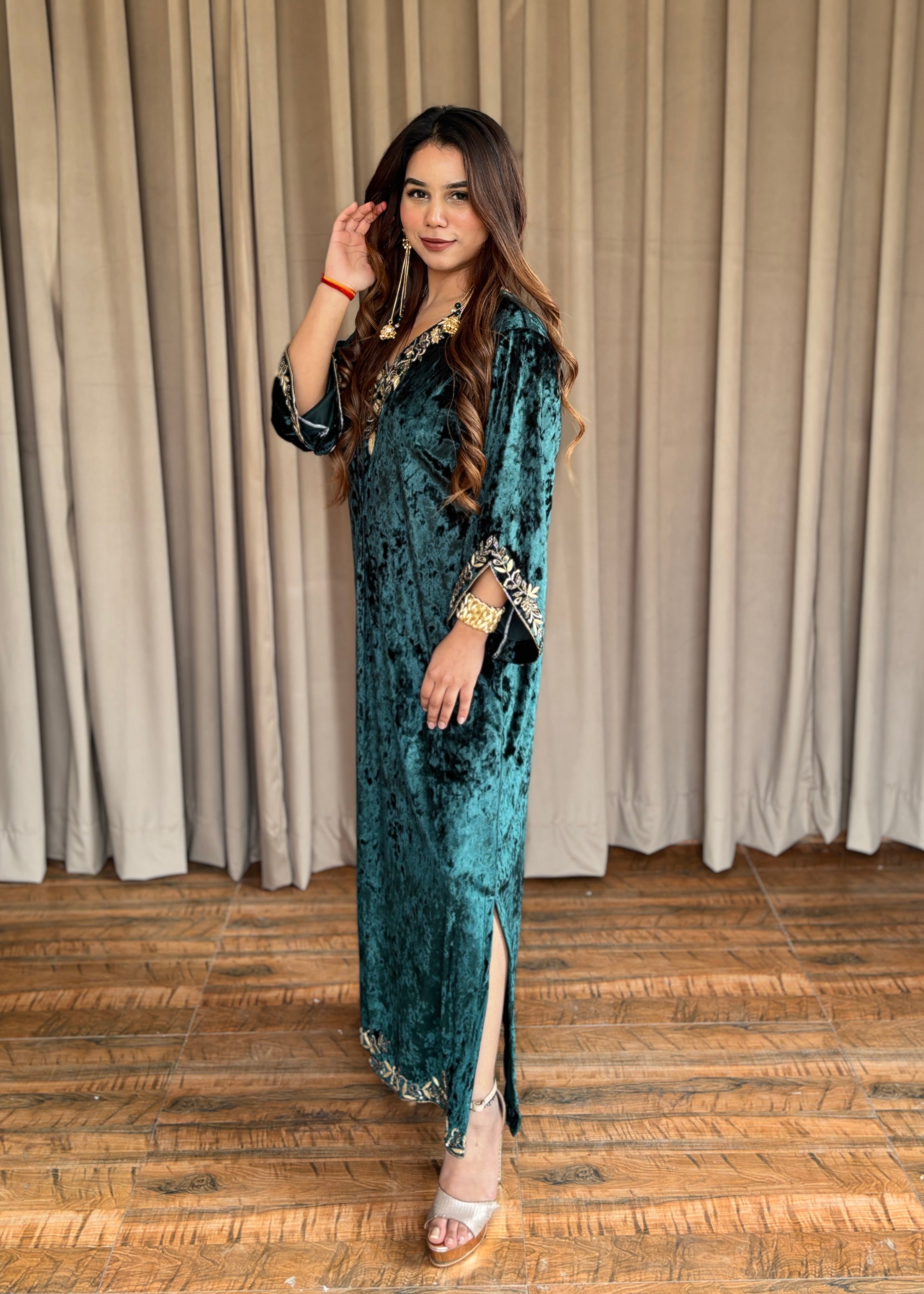 Ice Velvet Long Dress