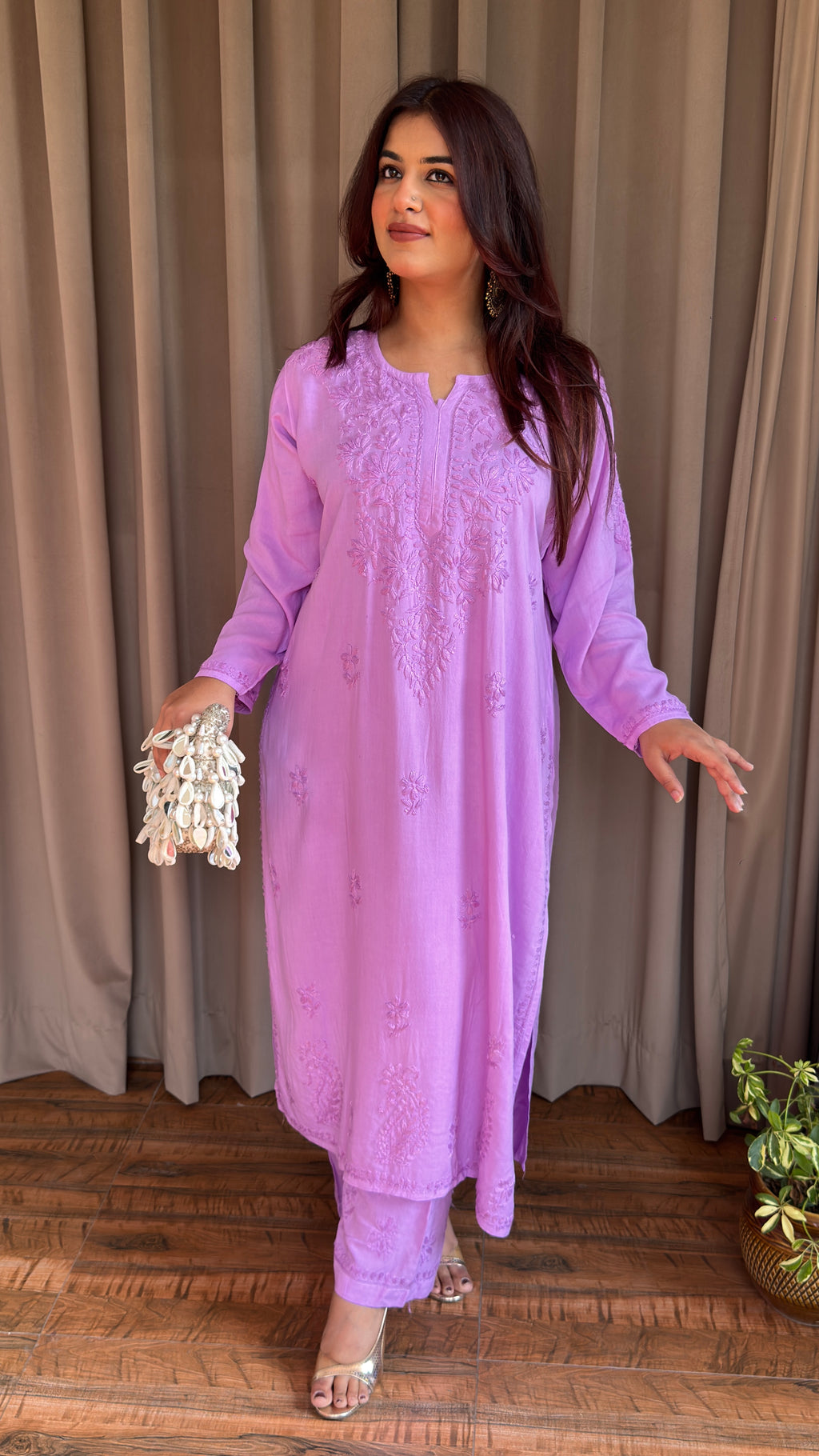 Gul Chikankari Set