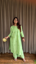 Pista Chikankari Set