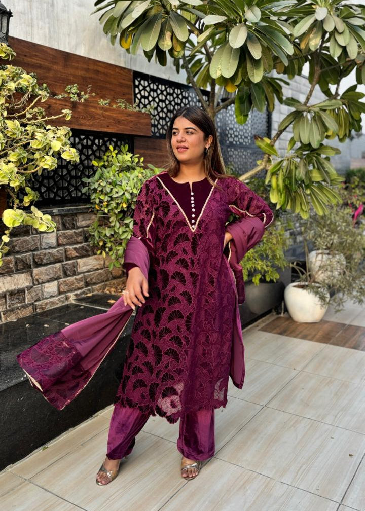 Velvet Long Suit Set