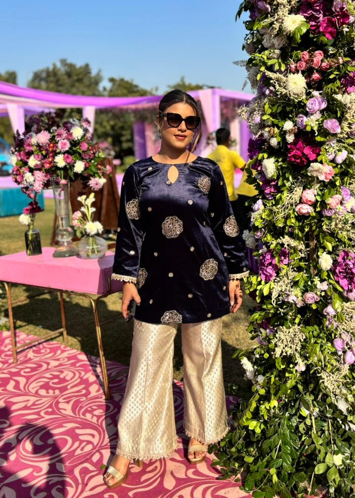 Velvet and Brocade Moon Blue Set